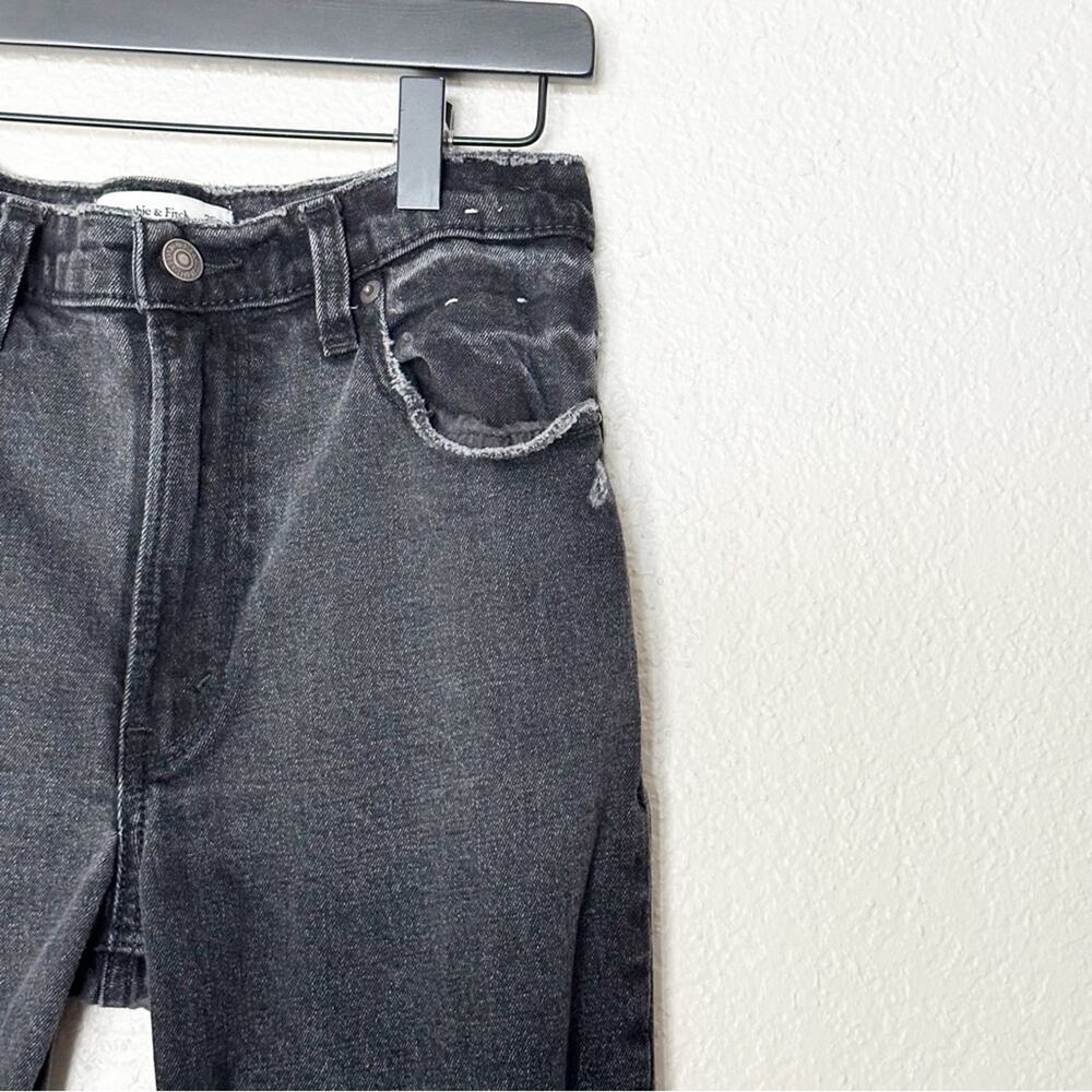 Abercrombie & Fitch Jeans Womens The Skinny High Rise Distressed Black Size 25 - Picture 2 of 7